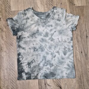 Majestic Filatures Tie Dye Tee Organic Cotton Blue Gray Short Sleeve Shirt